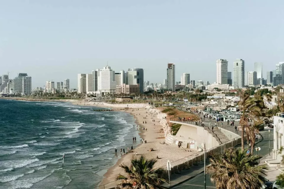 A beach in Tel Aviv you'll visit after international moving