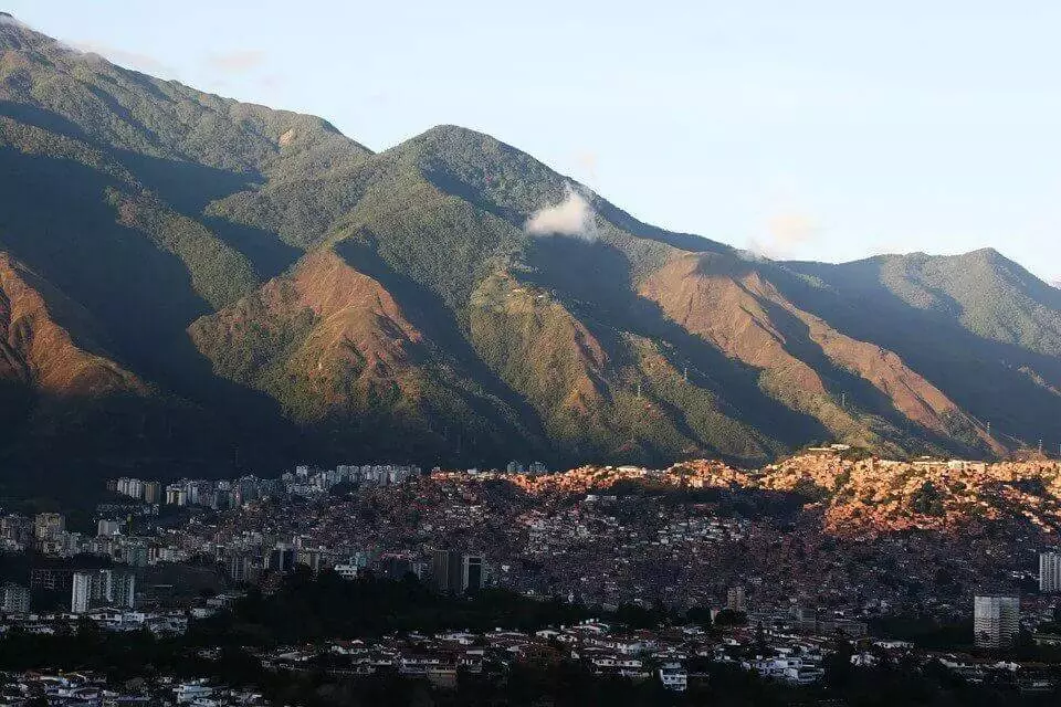 Panoramic view of Caracas and mountains surrounding    