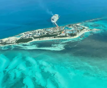 aerial view of the Cayman Islands