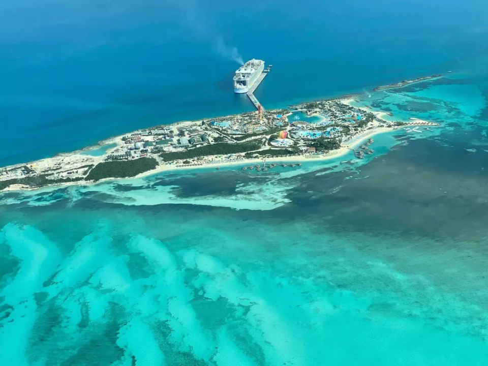Aerial view of one of the Cayman islands
