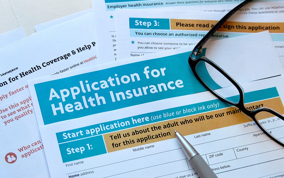 Health insurance application for international moving