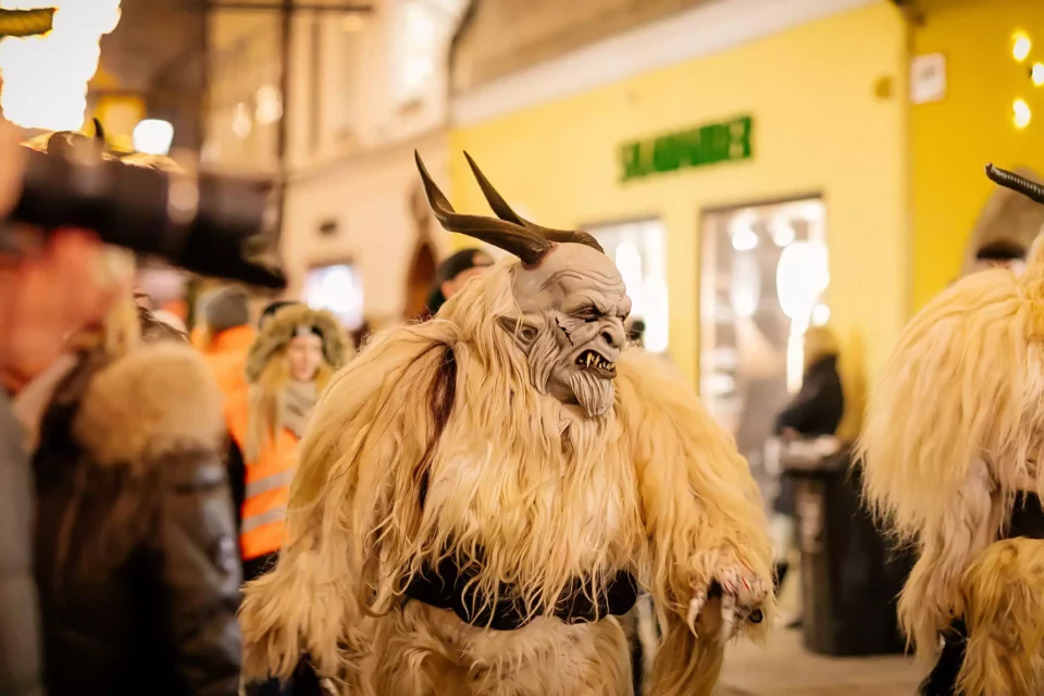 Krampus walk in Austria is among the things you'll experience after moving abroad to Vienna