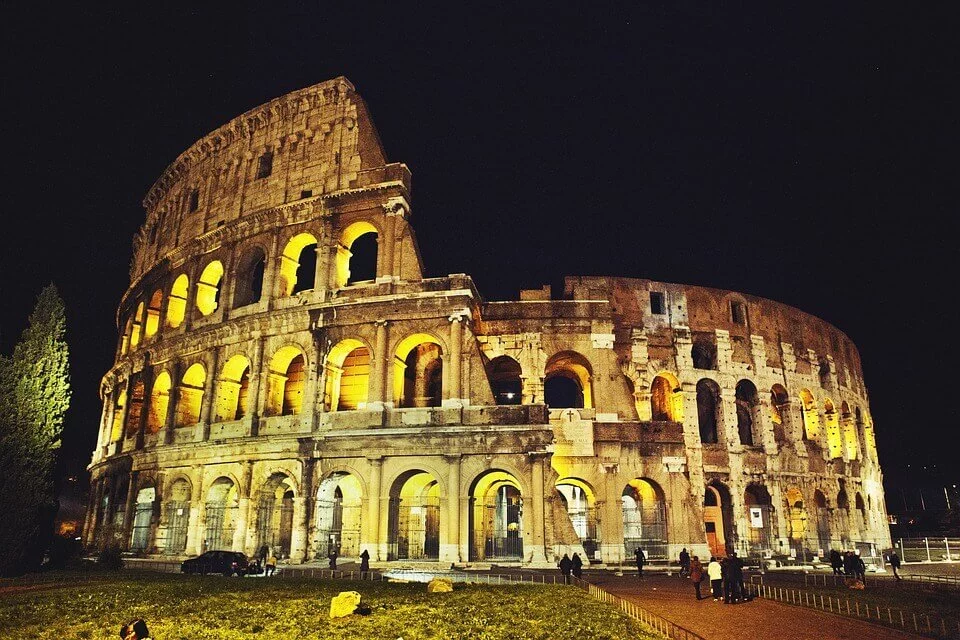 Colosseum at night