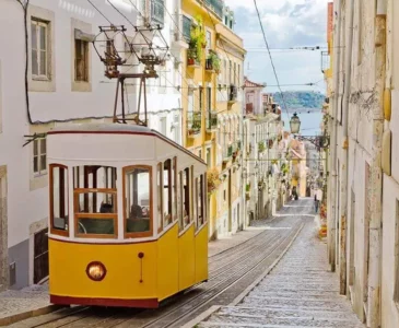 small trams in Lisbon