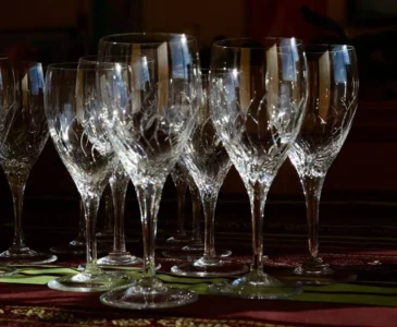 Picture of crystal glasses