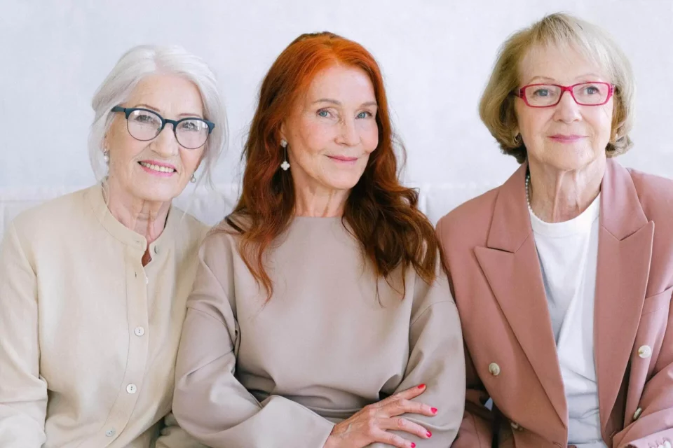 Three retired ladies looking good