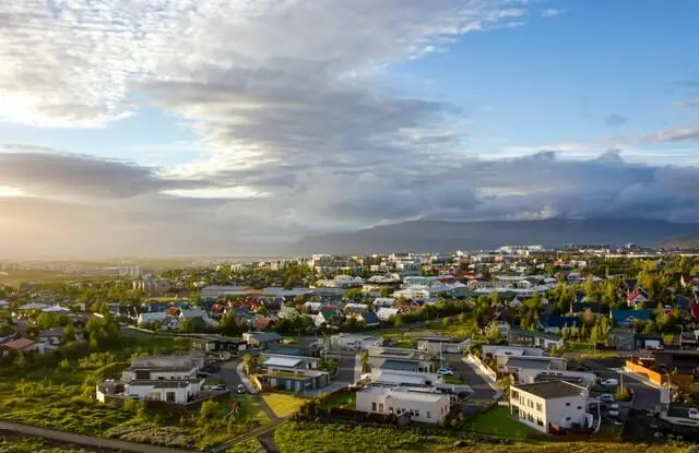 Picture of Reykjavik from above