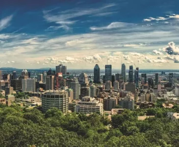 Montreal aerial view