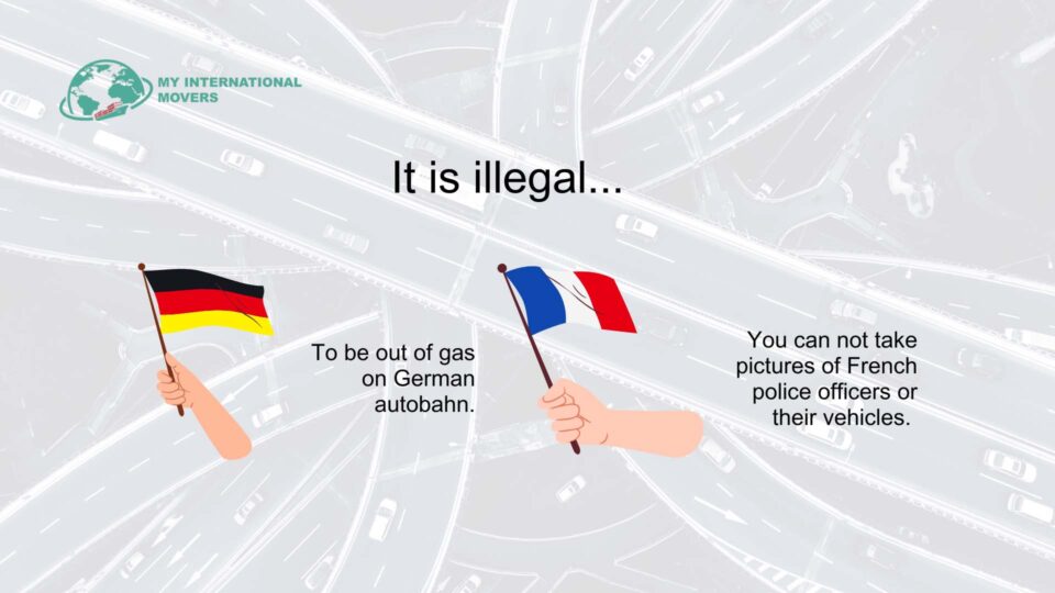 Source - World Nomads - infographic illegal things in Germany and France